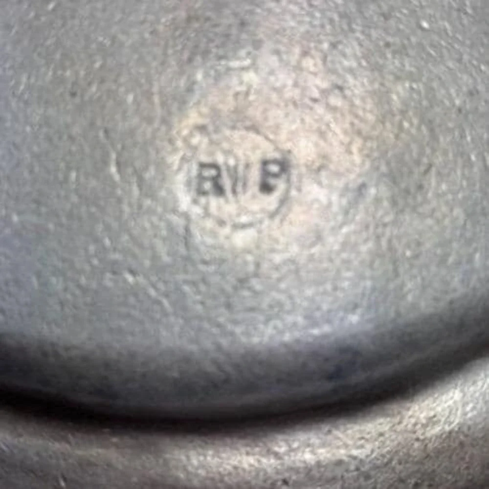 Vintage Pewter Charger Plate Diamond Phillips Old Place Rest Grosse Pointe RWP *